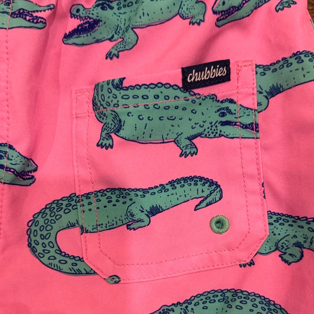 Chubbies Kids Pink Shorts with Alligator Print - Picture 5 of 5